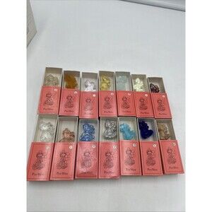 Lot Of 14 Mosser Peewee Solid Glass Clowns  In Original Boxes